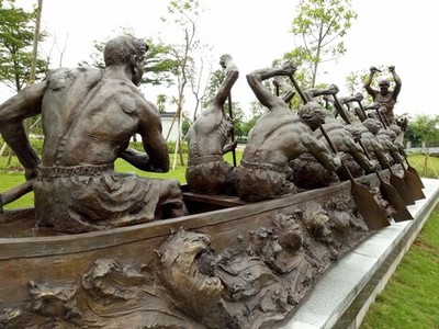 嶺南水韻，龍舟傳承——廣州水博苑的銅雕與石雕藝術(shù)